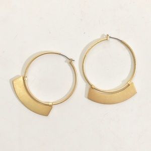 Madewell Jewelry - Madewell crescent hoop earrings Madewell Jewelry - Madewell crescent hoop earrings